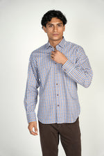 FW22 Everyday Brown Navy Plaid Shirt (Big & Tall)