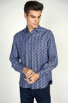 FW22 Navy Puzzle Piece Shirt Signature Collection