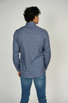 LEO Blue-Grey King Cotton Shirt