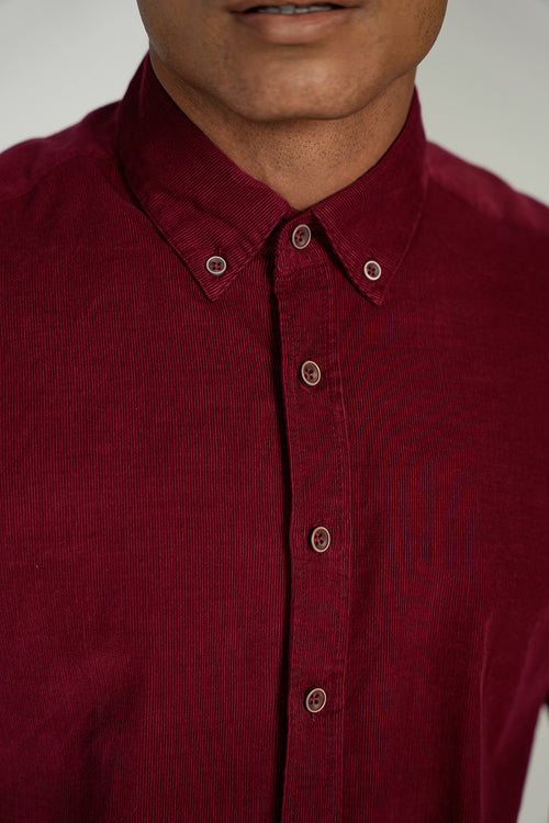 FW22 LEO Red Corduroy King Cotton Shirt