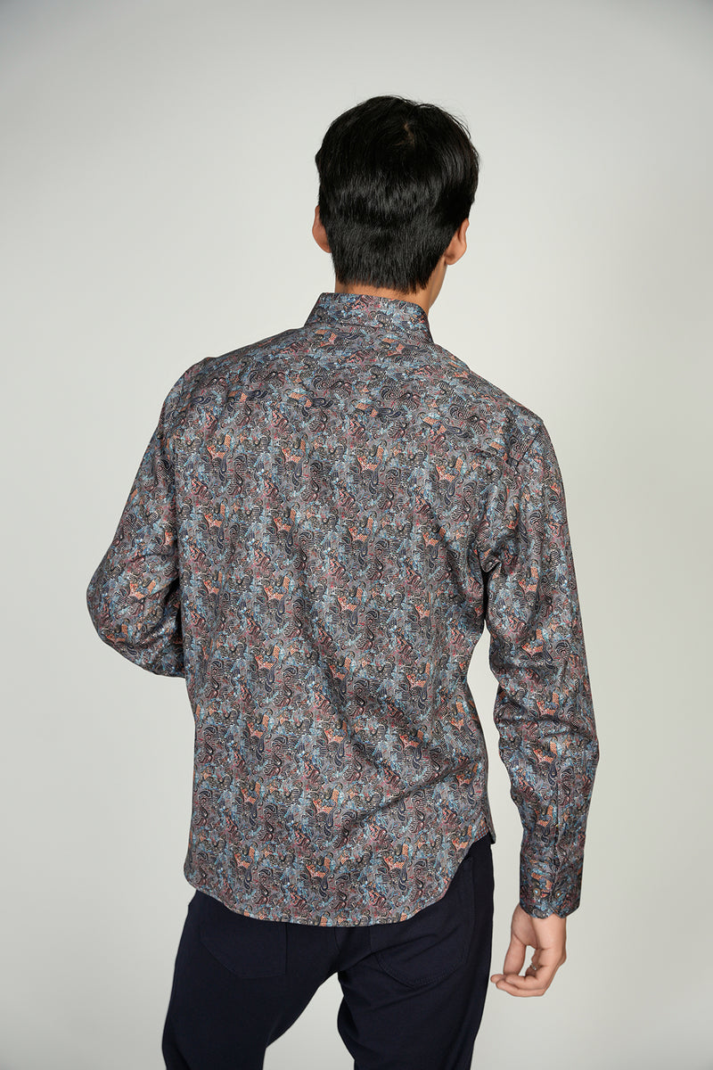 Shop Louis Vuitton 2022-23FW Flower Patterns Paisley Unisex Long Sleeves  Luxury Shirts by lufine