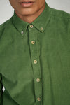 LEO Green Corduroy King Cotton Shirt
