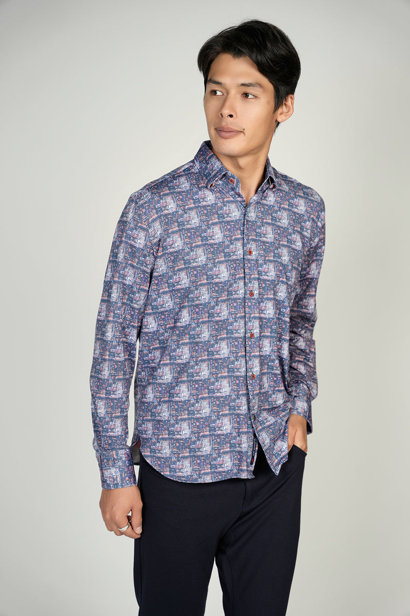 FW22 Navy Mini Circle Shirt Signature Collection