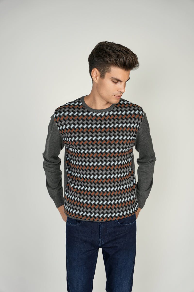 FW22 Melange Dark Grey Crewneck