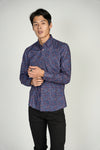 LEO Square Pattern King Cotton Shirt