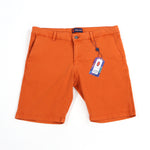 Orange Tencel Shorts