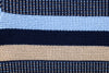 Navy, Beige & Blue Short Sleeve Crewneck