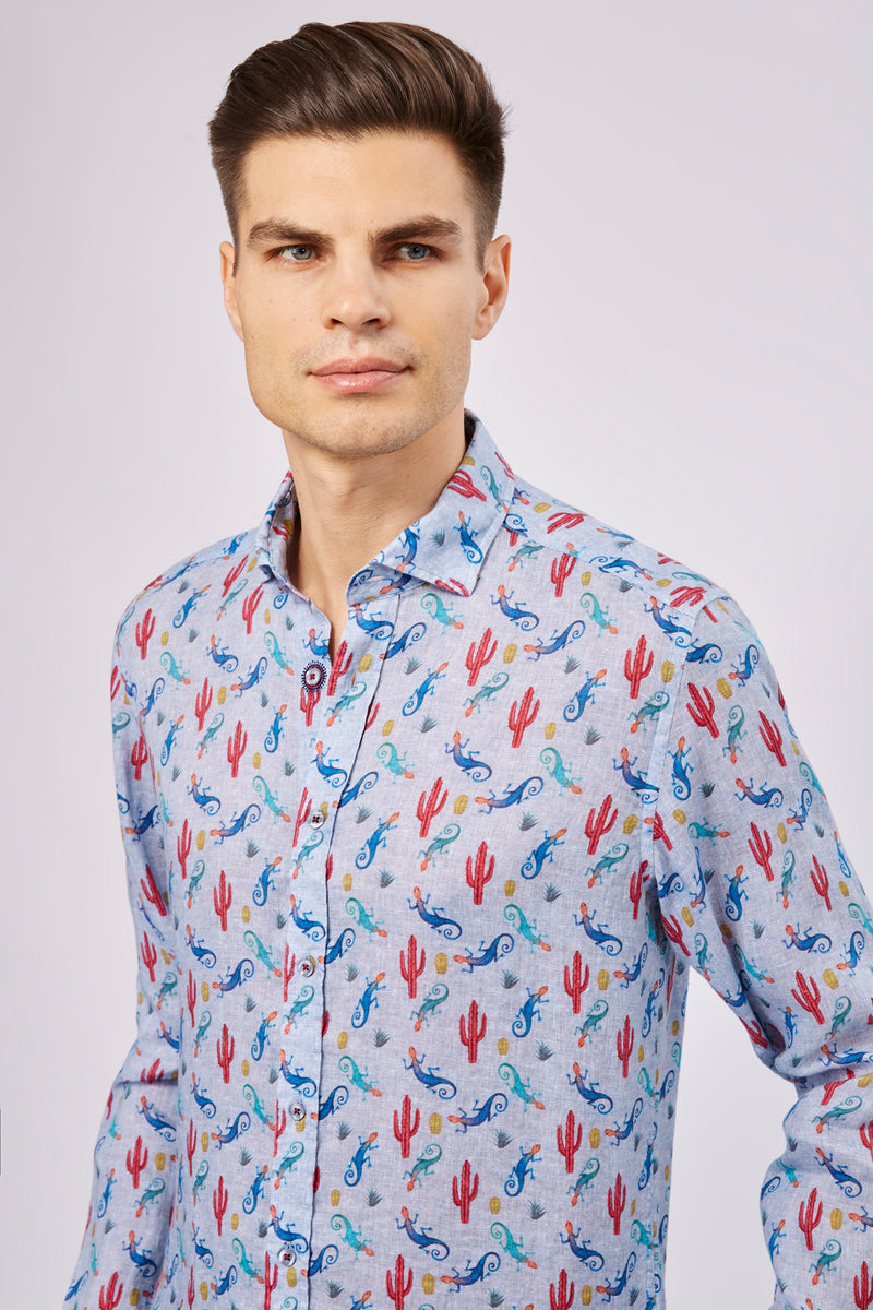 SS23 Leo Lizards and Cacti Shirt