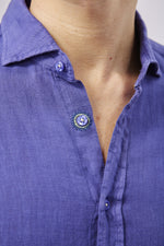 Leo Purple Linen Shirt