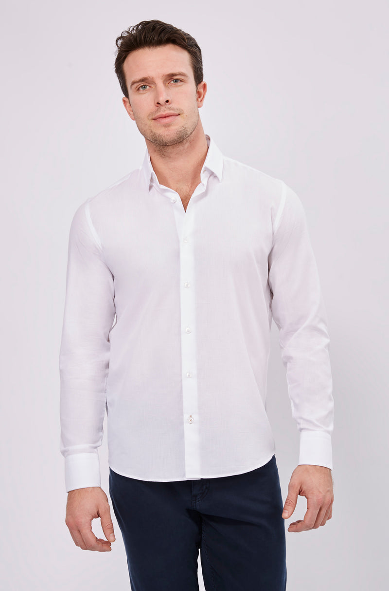 SS23 Leo White Linen Shirt