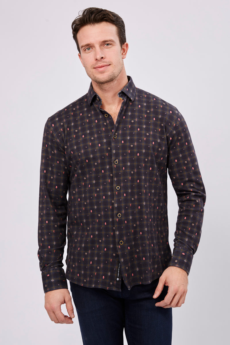FW22 Max Colton James Shirt in Dark Multi