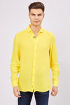 SS23 Leo Highlighter Yellow Linen Shirt
