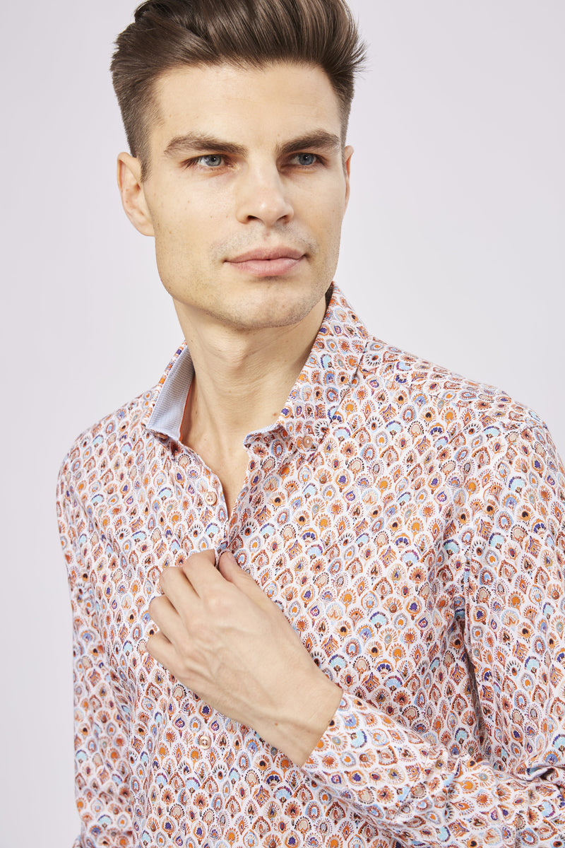 SS23 Leo Peacock Feathers Shirt