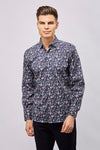 Navy with Skulls  Shirt