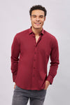 Max Colton James Shirt in Burgundy