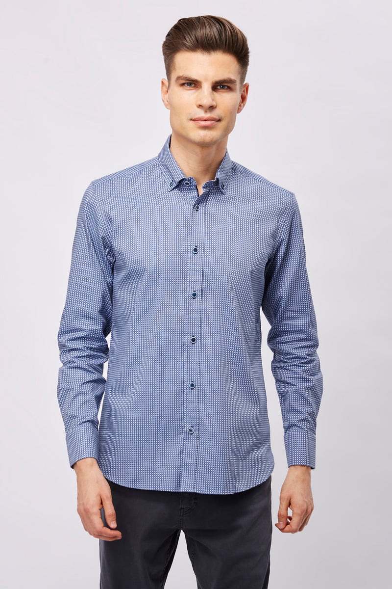 SS23 Leo Woven Circle Jacquard Shirt