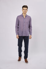 SS23 Leo Multi Purple Circle Shape Shirt