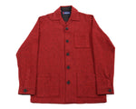 FW22 Red and Black Herringbone Flannel Shaket