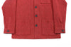 FW22 Red and Black Herringbone Flannel Shaket